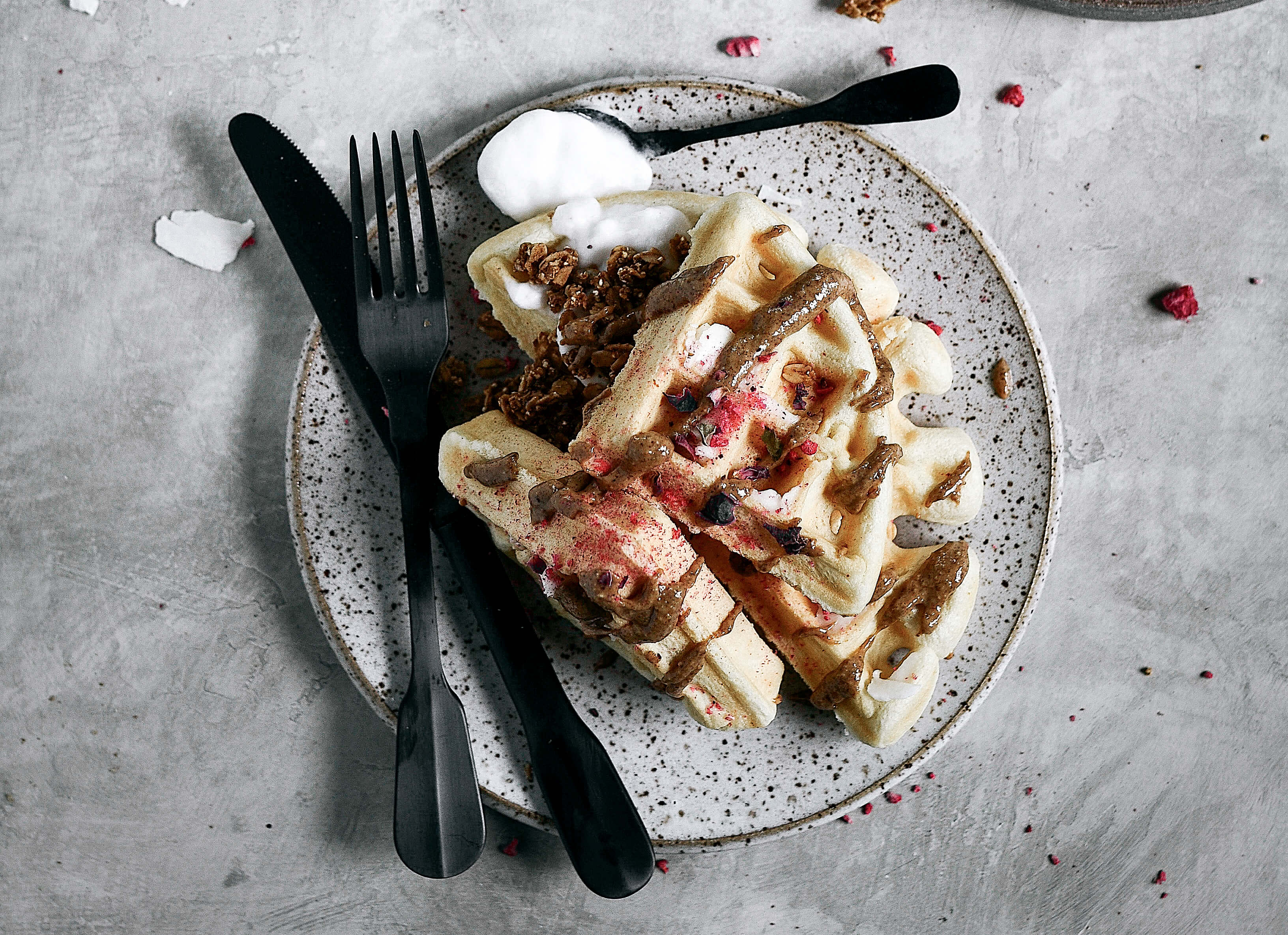 Best gluten free paleo waffle recipe- incredibly light fluffy and not “eggy”! 19g protein per waffle! Made with cassava flour. Easy gluten free waffle recipe. best paleo waffle recipe. best gluten free waffle recipe. grain free waffles. easy paleo waffle recipe. Light and fluffy paleo waffles. easy paleo breakfast ideas.