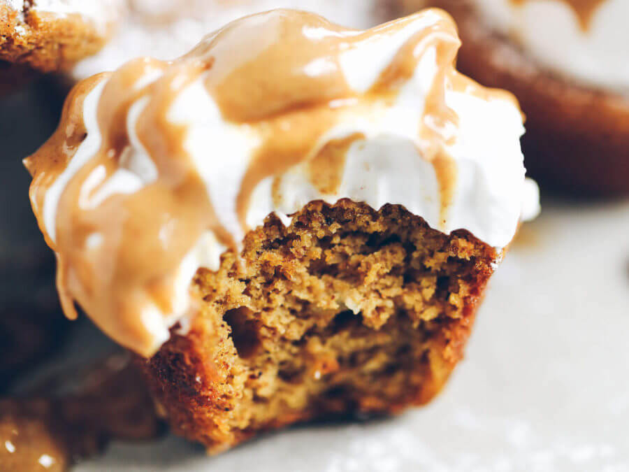 Gluten Free Paleo Pumpkin Protein Muffins